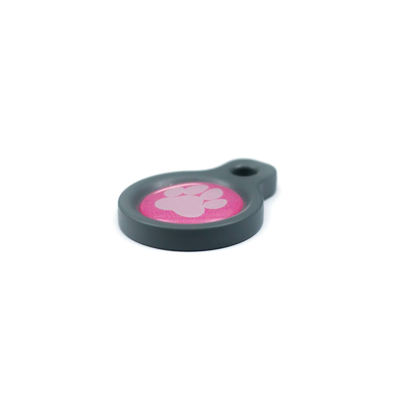 Blucky Wild Paw Dark Pink Dog Tag small