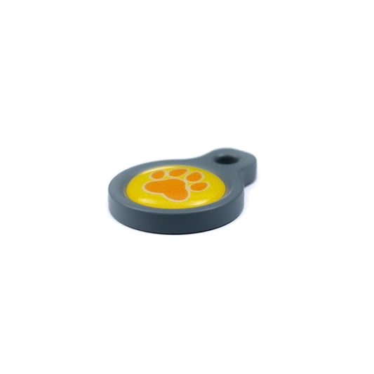 Blucky Wild Paw Yellow Dog Tag small