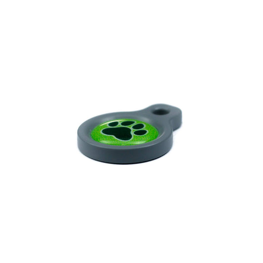 Blucky Wild Paw Lime Green Dog Tag small