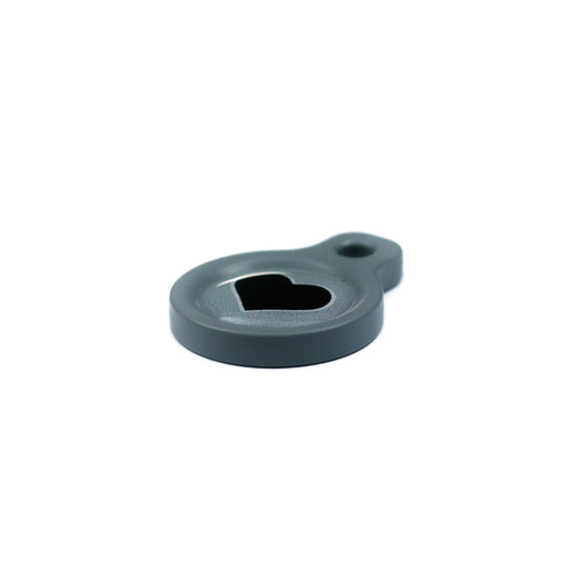 Blucky Heart Grey Dog Tag small