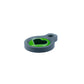 Blucky Heart Lime Green Dog Tag small