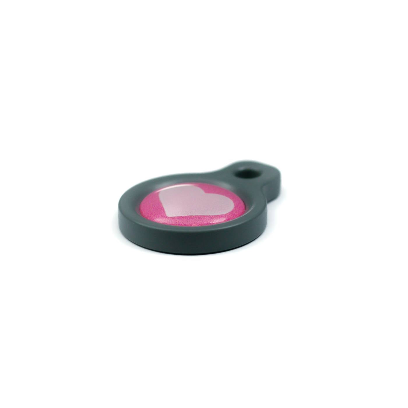 Blucky Heart Dark Pink Dog Tag small