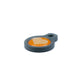 Blucky Heart Orange Dog Tag small