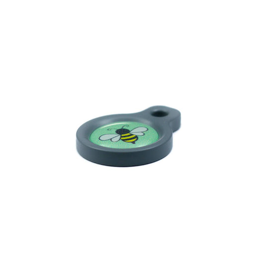 Blucky Bee Lime Green Dog Tag small