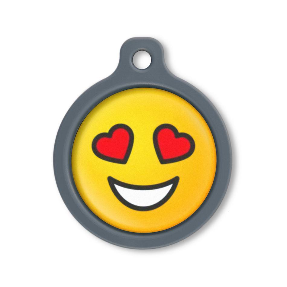 Blucky Smiley Love Dog Tag large