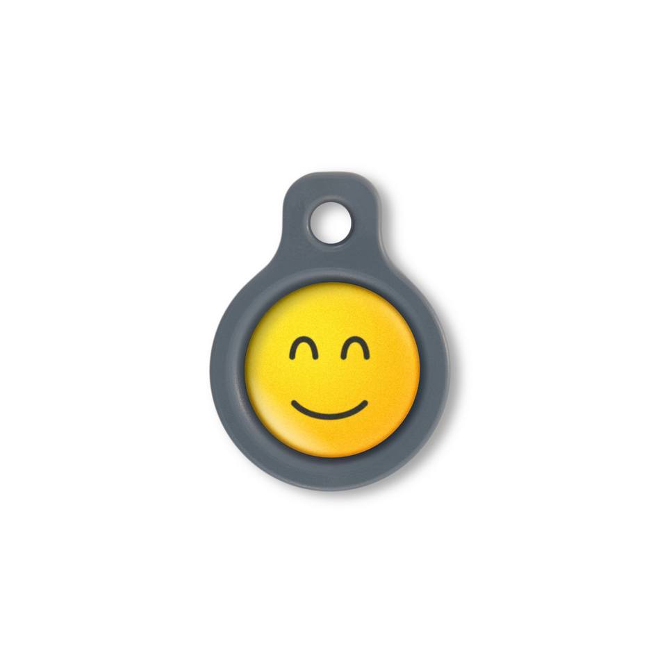 Blucky Smiley Happy Dog Tag small