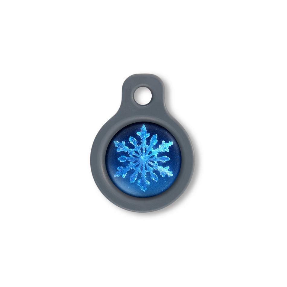 Blucky Snowflake Dark Blue Médaille small