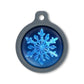 Blucky Snowflake Dark Blue Dog Tag large