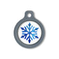 Blucky Snowflake White Dog Tag medium