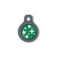 Blucky Starglow Dark Green Dog Tag small