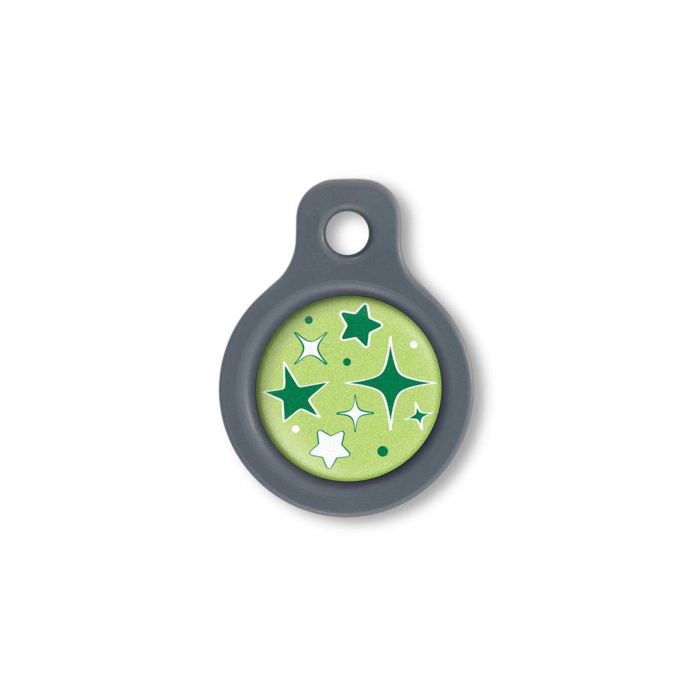 Blucky Starglow Lime Green Dog Tag small