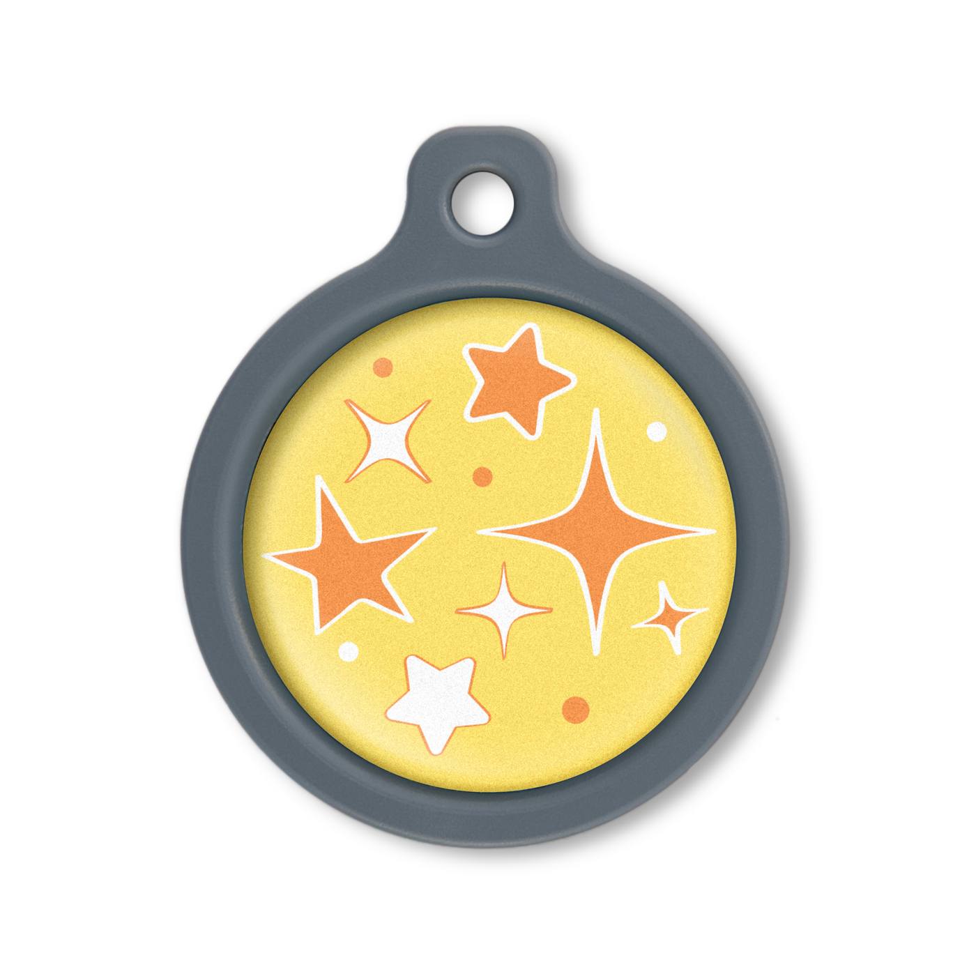 Blucky Starglow Yellow Dog Tag large
