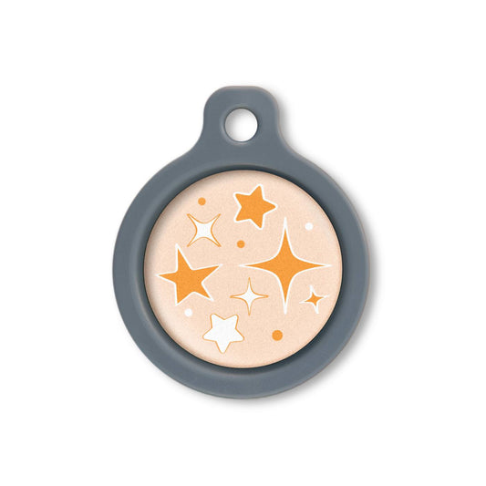 Blucky Starglow Pastel Orange Dog Tag medium