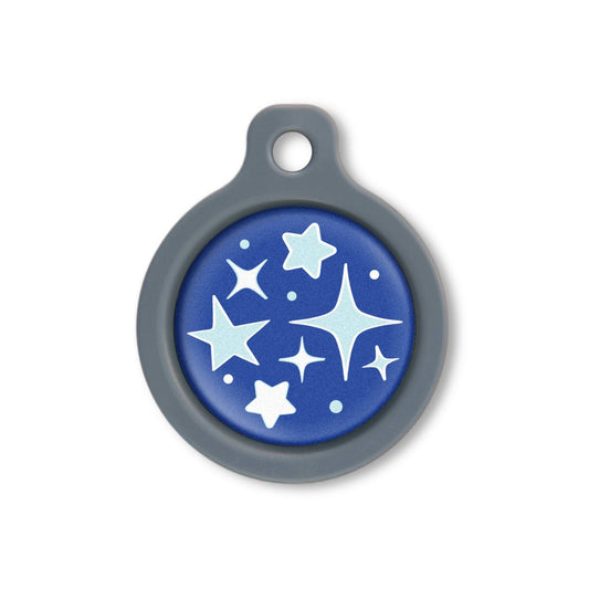 Blucky Starglow Dark Blue Dog Tag medium