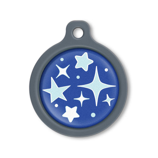 Blucky Starglow Dark Blue Dog Tag large