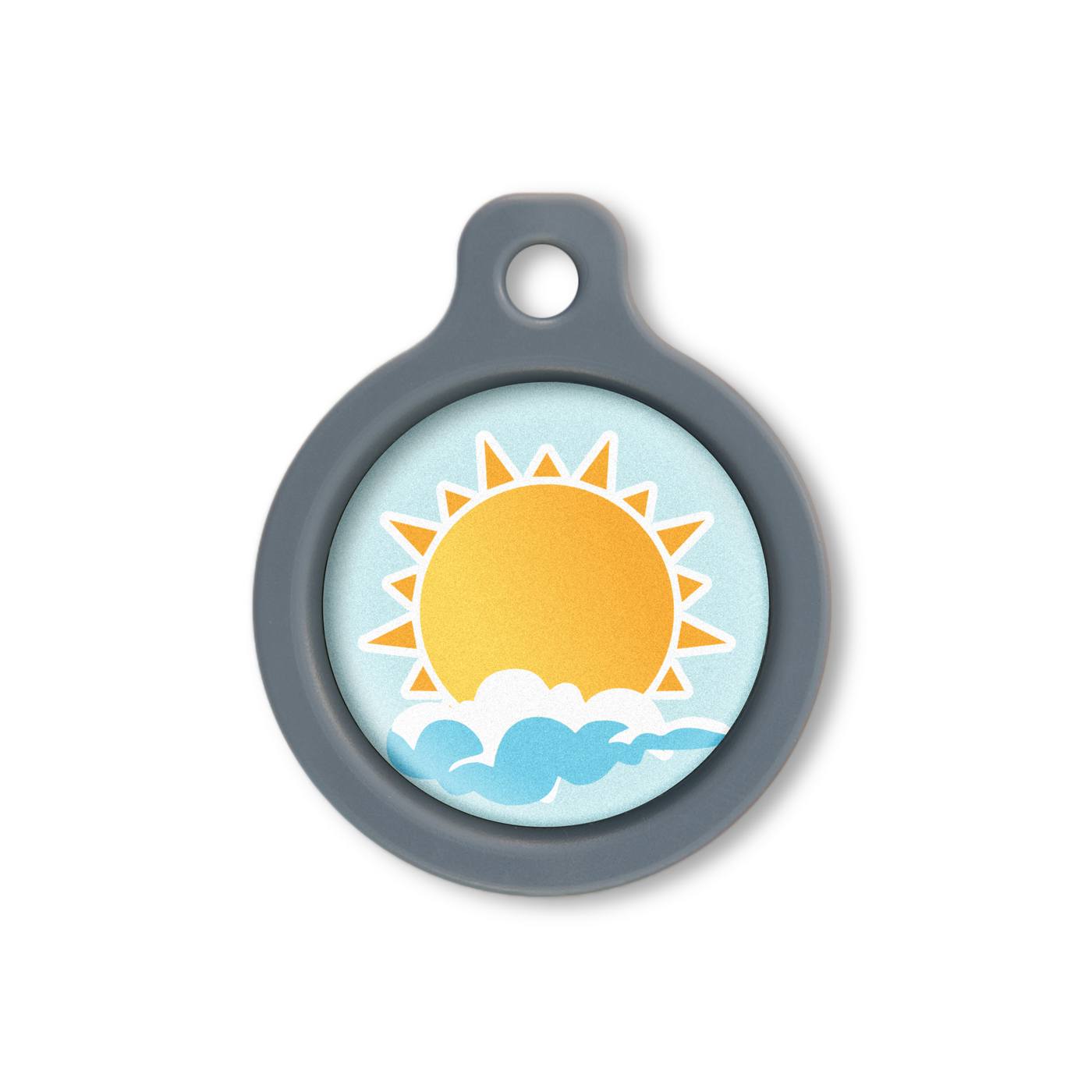 Blucky Sunny Pastel Turquoise Dog Tag medium
