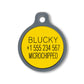 Blucky Smiley Happy Dog Tag medium