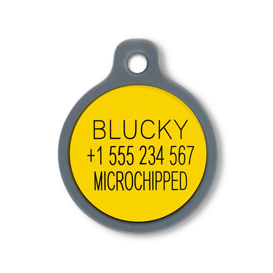 Blucky Smiley Lick Dog Tag medium