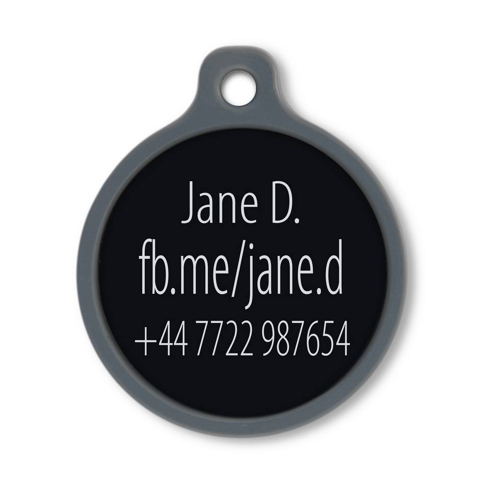 Blucky Social NFC Facebook Schwarz Tag large